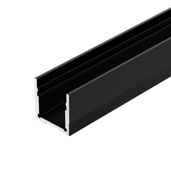 Профиль SL-SLIM20-H20-2000 BLACK (BY) (Arlight, Алюминий)