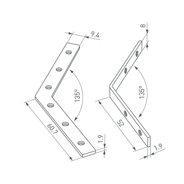 Соединитель профиля LINE-6070-135 Set (Arlight, Металл)
