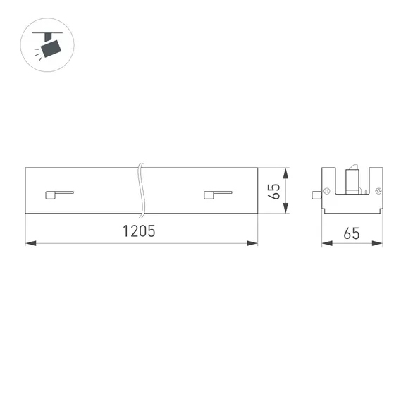 Светильник LGD-LUNGO-4TR-L1200-39W-60W Day4000 (Белый, 120 deg, 230V) (Arlight, IP20 Металл, 5 лет)