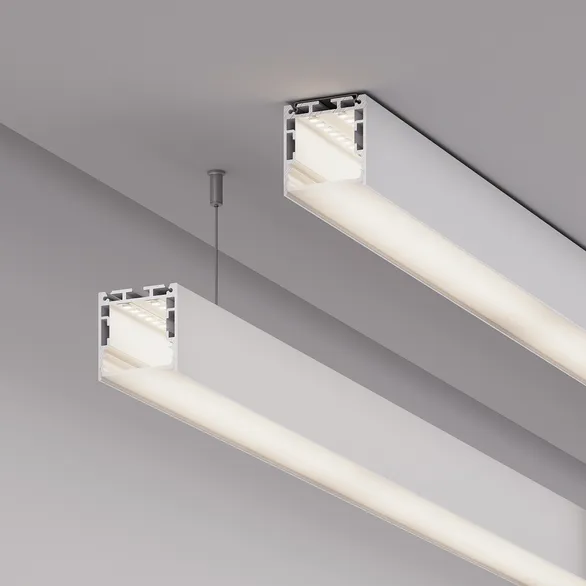 Профиль SL-LINE-3535-3000 WHITE с рефлектором (Arlight, Алюминий)