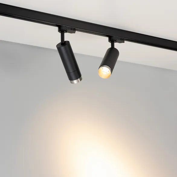 Светильник LGD-GESTIA-TRACK-4TR-R51-10W Warm3000 (BK-NI, 25-50 deg, 230V) (Arlight, IP20 Металл, 5 лет)