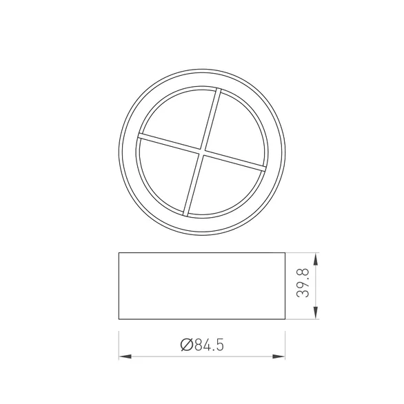 Решетка антибликовая LGD-ANTIGLARE-GRILLE-R85 (BK) (Arlight, Металл)