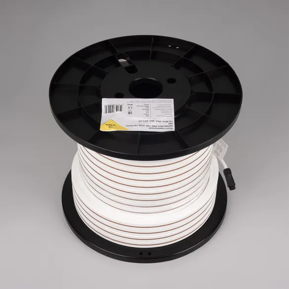 Светодиодная лента герметичная MOONLIGHT-PRO-TOP-X320-16x16mm 48V Warm3000 (10 W/m, IP67, 30m, wire x2) (Arlight, Вывод боковой, 7 лет)