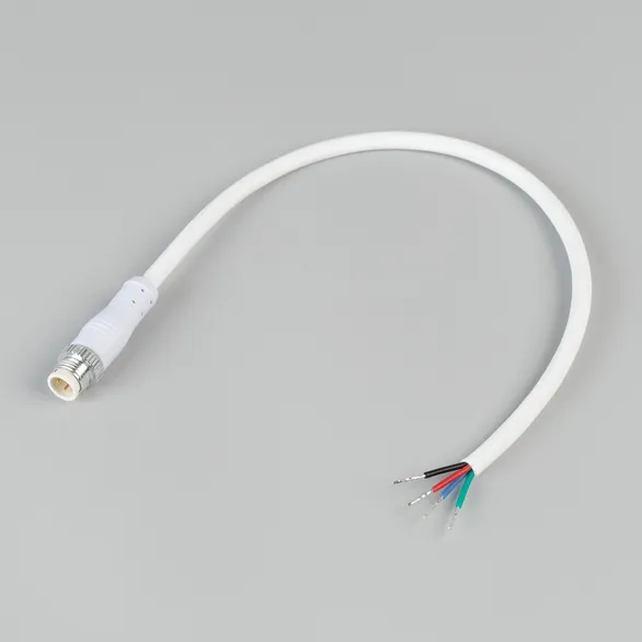 Коннектор питания ARL-WAVE-1615-CON-POWER-MALE-4PIN-WHT (Arlight, IP67 Пластик, 3 года)