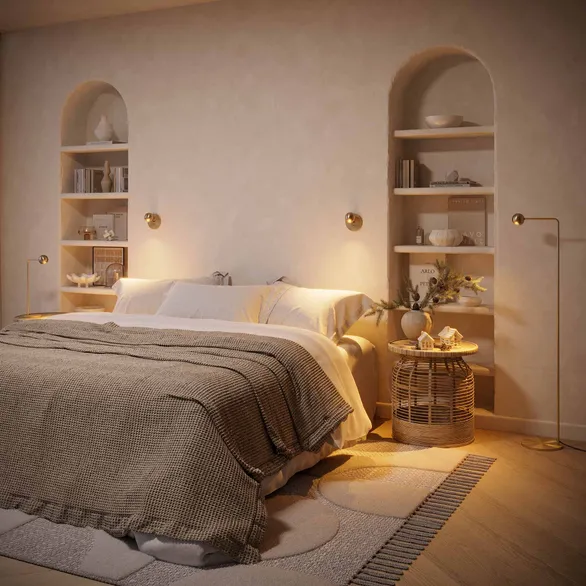 Светильник SP-OTTORI-WALL-CHARGE-6W Warm3000 (BR, 30 deg, 230V, USB-C) (Arlight, IP20 Металл, 3 года)