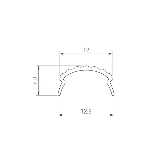 Экран матовый ROUND-D18-2000 OPAL (Arlight, Пластик)