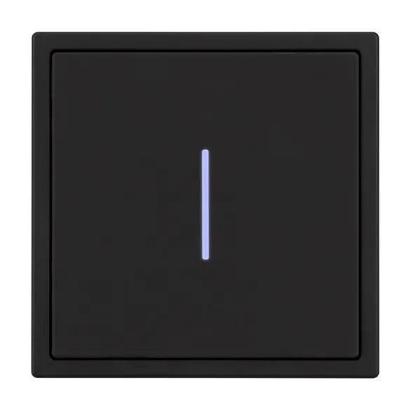Механизм выключателя одноклавишный непроходной LED SWT-NOBE-MK01-SFPL-L-BK (230V, 10A) (Arlight, Черный оникс)