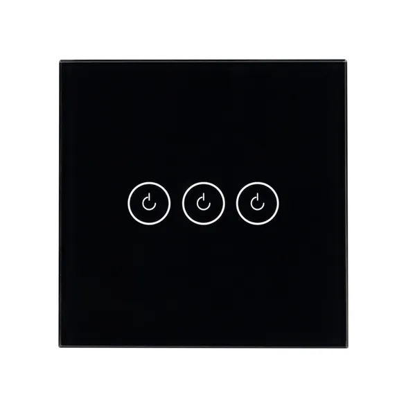 Выключатель сенсорный SWT-OMALI-S03-ZB-BK (250V, 10A, Zigbee) (Arlight, Стекло)