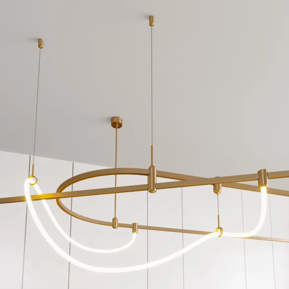 Светильник ART-APRIORI-TUBE-ELASTIC-R38-L5000-40W Warm3000 (GD, 360 deg, 48V) (Arlight, IP20 Металл, 3 года)