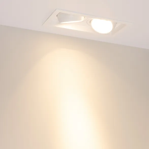 Светильник MS-VORTEX-BUILT-S250x140-2x30W Warm3000 (WH-WH, 17 deg, 230V) (Arlight, IP20 Металл, 5 лет)