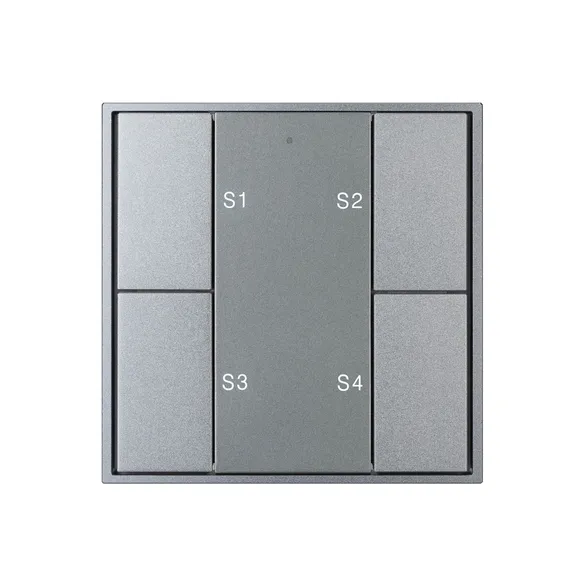 INTELLIGENT ARLIGHT Кнопочная панель DALI-201-23-1G-4SC-IN Silver (BUS, Frame) (IARL, IP20 Металл, 3 года)