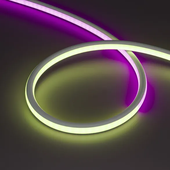 Светодиодная лента герметичная SPI-WAVE-TOP-G200-18x15mm 24V RGB PX2 (26 W/m, IP54, 5m, wire x1) (Arlight, Вывод прямой, 3 года)