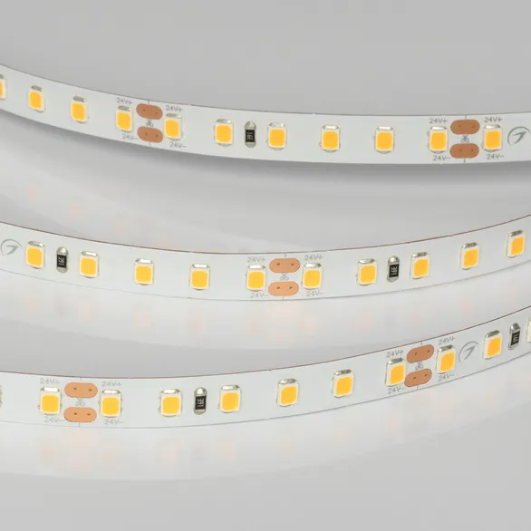 Светодиодная лента UL-A120-8mm 24V Warm2400 (9.6 W/m, IP20, 5m) (Arlight, 7 лет)