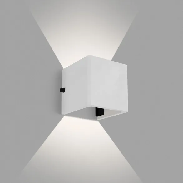 Светильник LGD-PERAN-WALL-S120x120-6W Warm3000 (WH, 0-80 deg, 230V) (Arlight, IP65 Бетон, 3 года)