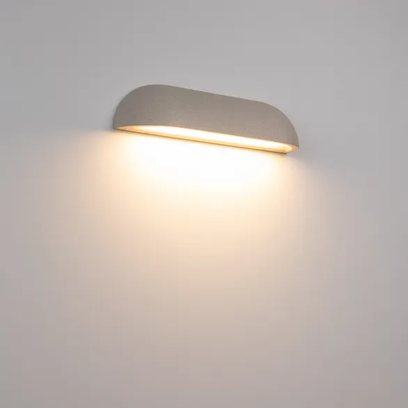 Светильник SP-BULFIN-WALL-L365-10W Warm3000 (WH, 120 deg, 230V) (Arlight, IP65 Бетон, 3 года)