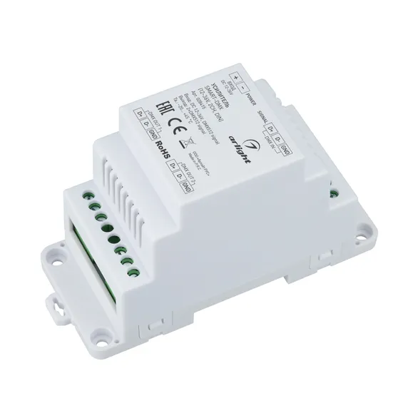 Усилитель SMART-DMX (12-36V, 2CH, DIN) (Arlight, IP20 Пластик, 5 лет)