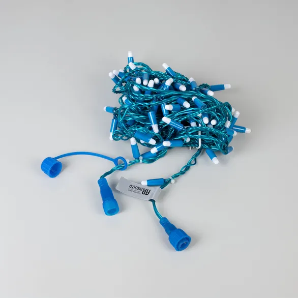 Светодиодная гирлянда ARD-STRING-CLASSIC-10000-BLUE-100LED-MILK-FLASH Blue (230V, 7W) (Ardecoled, IP65, 1 год)