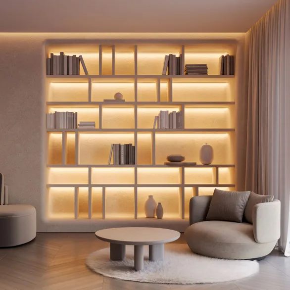 Светодиодная лента FC-A240-10mm 24V Warm2400-CX1 (24 W/m, IP20, 5m) (Arlight, резка 1 светодиод)