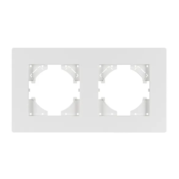 Рамка пластиковая FRM-PERIO-PL-2-WH (Arlight, -)