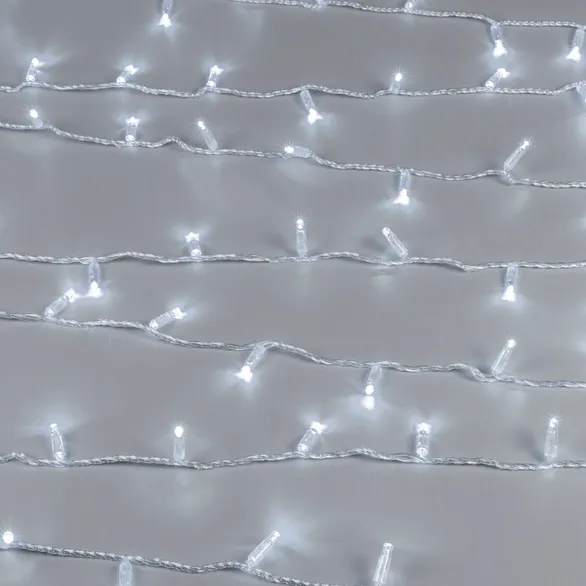 Светодиодная гирлянда ARD-STRING-CLASSIC-10000-CLEAR-100LED-STD WHITE (230V, 7W) (Ardecoled, IP65, 1 год)