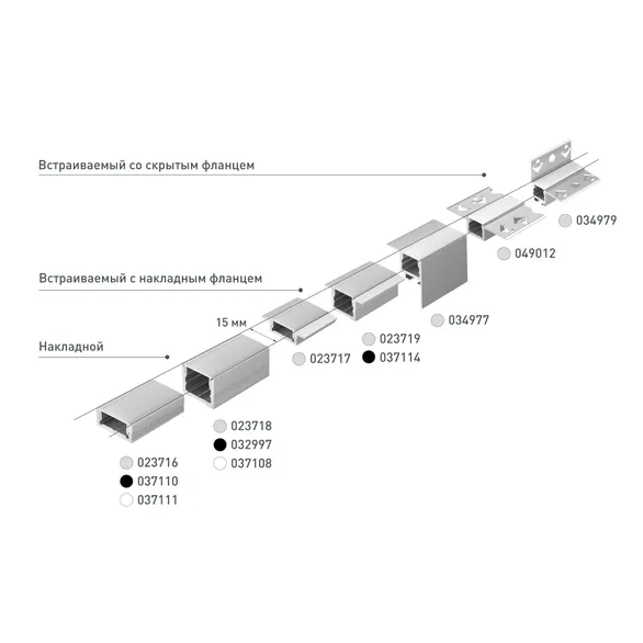 Профиль SL-LINIA16-FANTOM-2000 ANOD (Arlight, Алюминий)