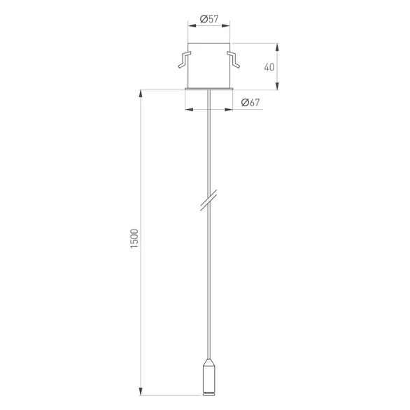Потолочная чаша MAG-ORIENT-CANOPY-BUILT-L1500 (BK) (Arlight, Металл)