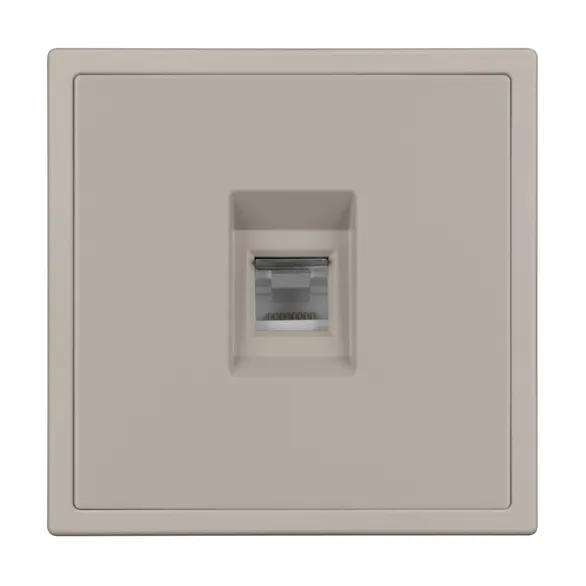 Механизм компьютерной розетки SCT-NOBE-MPC1-SFPL-CA (RJ-45, CAT6) (Arlight, Кашемир)