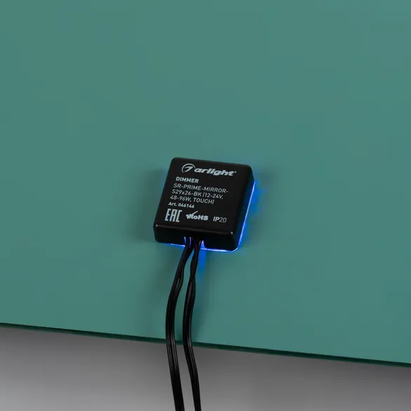 Диммер SR-PRIME-MIRROR-S29x26-BK (12-24V, 48-96W, TOUCH) (Arlight, IP20 Пластик, 2 года)