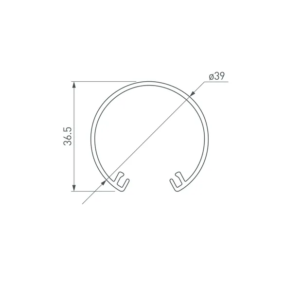 Экран ROUND-D40-2000  (Arlight, Пластик)