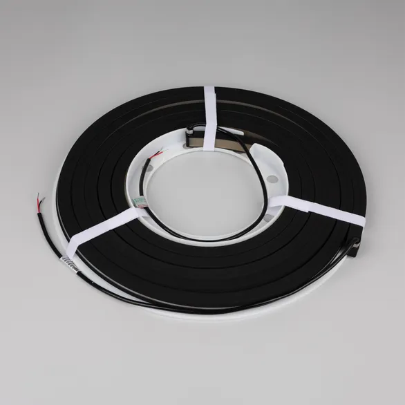 Светодиодная лента герметичная NOVA-TOP-BLACK-A120-16x15mm 24V Warm3000 (10 W/m, IP67, 2835, 5m, wire x2) (Arlight, Вывод боковой, 5 лет)