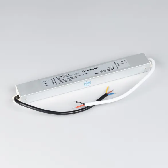 Блок питания ARPV-LG24045-SLIM-PFC-D (24V, 1.9A, 45W) (Arlight, IP67 Металл, 5 лет)