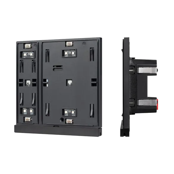 INTELLIGENT ARLIGHT Механизм панели KNX-302-22-IN Black (Bus) (IARL, IP20 Пластик, 2 года)