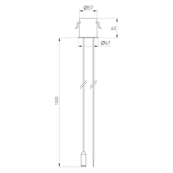 Потолочная чаша MAG-ORIENT-CANOPY-BUILT-POWER-L1500 (BK) (Arlight, Металл)