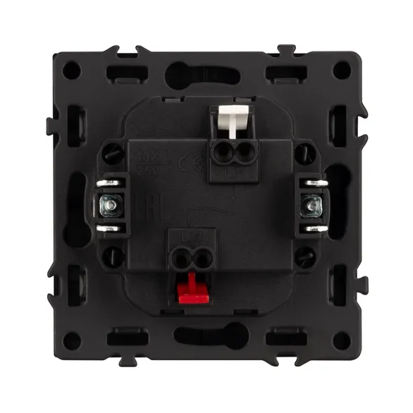 Механизм выключателя одноклавишный непроходной LED SWT-NOBE-MK01-SFPL-L-BK (230V, 10A) (Arlight, -)