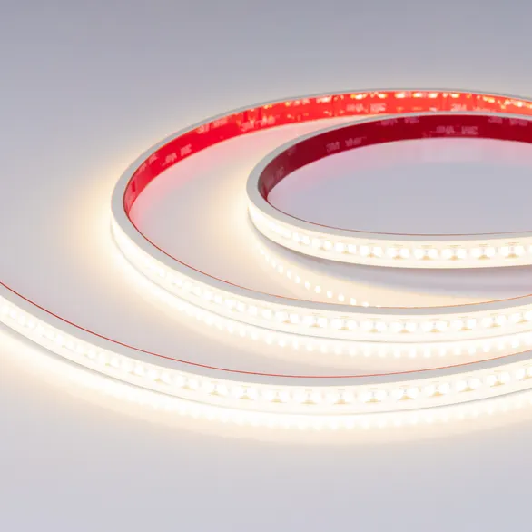 Светодиодная лента герметичная RTW-PS-A180-12mm 48V Warm3500-CX2 (19 W/m, IP67, 10m) (Arlight, CRI>90)