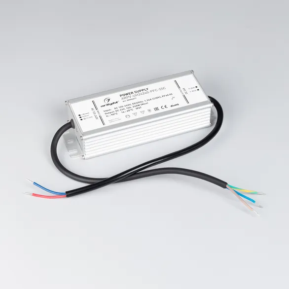 Блок питания ARPV-UH24240-PFC-55C (24V, 10.0A, 240W) (Arlight, IP67 Металл, 5 лет)