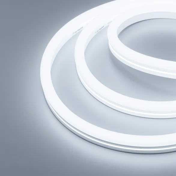 Светодиодная лента герметичная MOONLIGHT-SIDE-X336-12x24mm 230V White6500 (11 W/m, IP65, 50m, wire x1) (Arlight, Грибовидная форма)