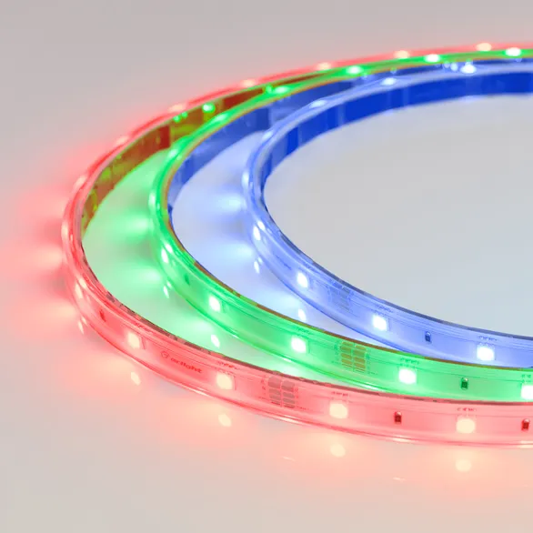 Светодиодная лента герметичная RTW-PS-B30-13mm 24V RGB (7.2 W/m, IP67, 5060, 5m) (Arlight, 7.2 Вт/м, IP67)