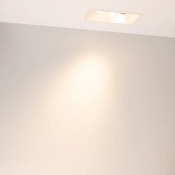 Светильник MS-FLOW-BUILT-S157x85-2x6W Warm3000 (WH, 55 deg, 230V) (Arlight, IP20 Металл, 5 лет)
