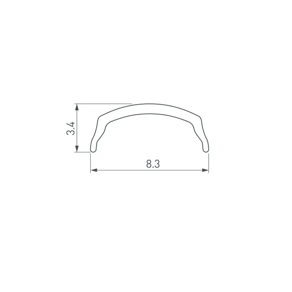 Экран ARH-BENT-W11-2000 BLACK (Arlight, Пластик)