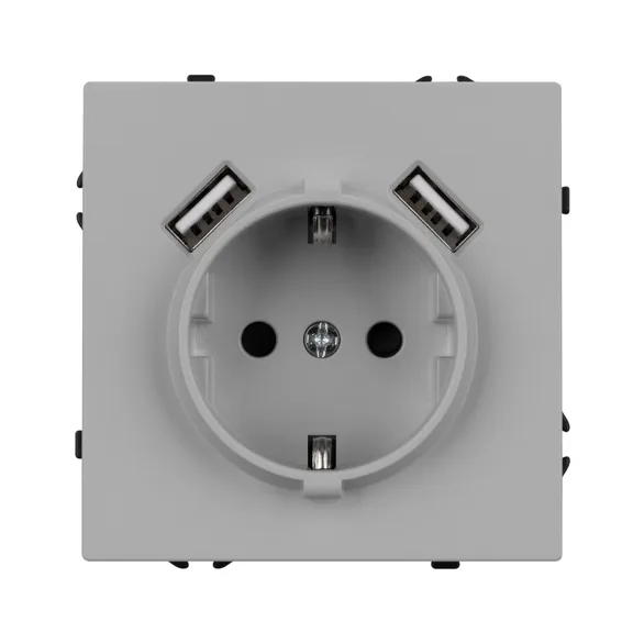 Механизм розетки с USB зарядкой SCT-NOBE-MUAA-SFPL-IS (230V, 16A)  (Arlight, -)