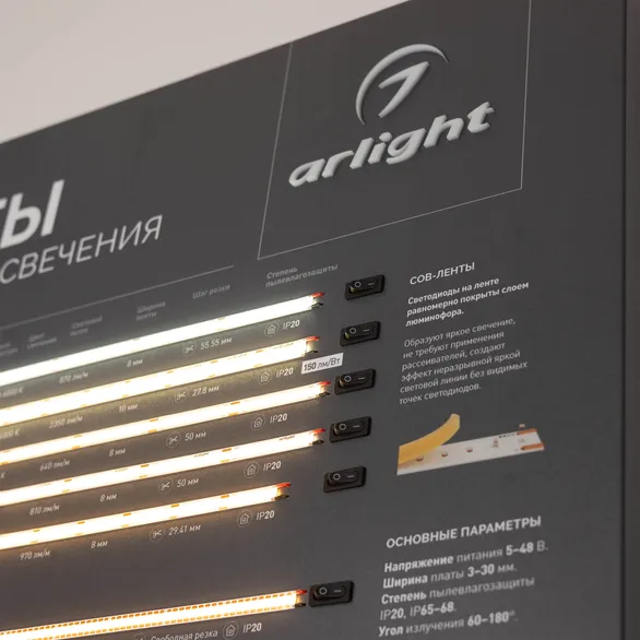 Стенд Ленты ARL-COB-01-830х600mm (230V) (Arlight, -)