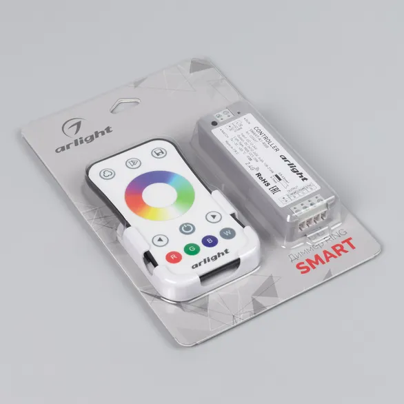 Контроллер SMART-RGB-SET-RING (12-24V, 3x3A, ПДУ 2.4G) (Arlight, IP20 Пластик, 5 лет)