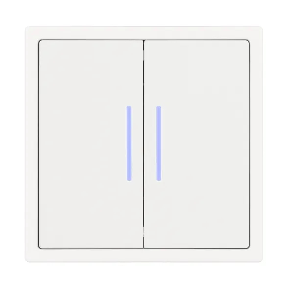 Механизм выключателя двухклавишный непроходной LED SWT-NOBE-MK02-SFPL-L-WH (230V, 10A) (Arlight, Белый кварц)