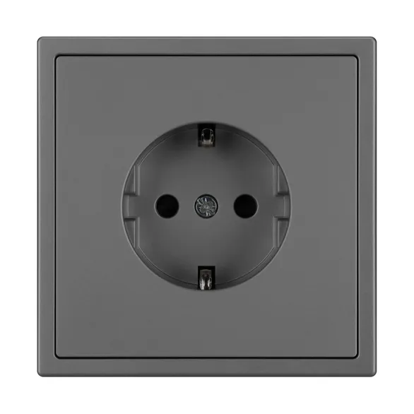 Механизм электрической розетки SCT-NOBE-MEU1-SFPL-GR (230V, 16A) (Arlight, Серый базальт)