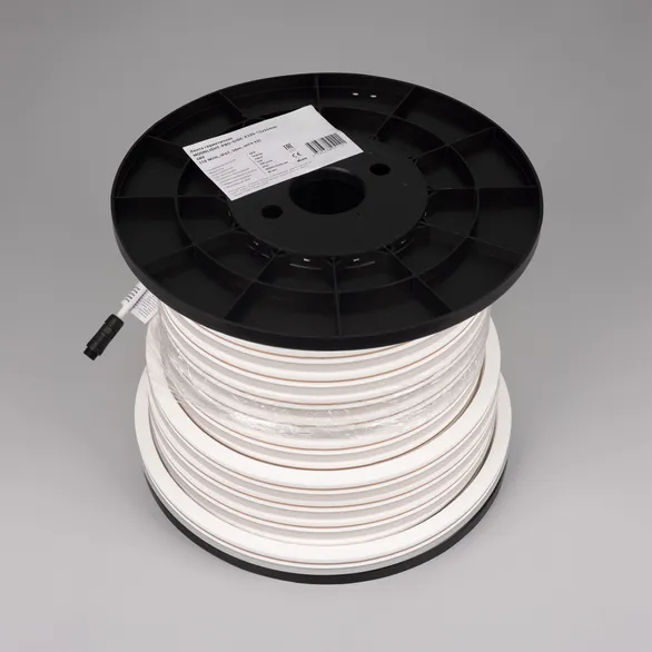 Светодиодная лента герметичная MOONLIGHT-PRO-SIDE-X320-12x24mm 48V White6000 (10 W/m, IP67, 30m, wire x2) (Arlight, Вывод боковой, 7 лет)