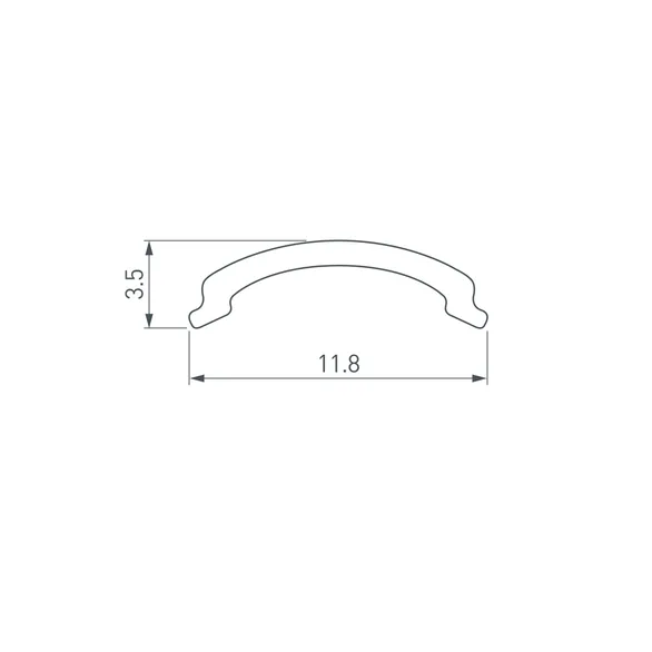 Экран ARH-KANT-H10-2000 Round Opal (Arlight, Пластик)