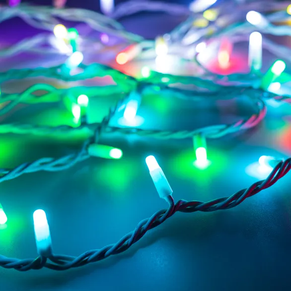 Светодиодная гирлянда ARD-STRING-PRO-10000-WHITE-95LED-MILK-LIVE RGBW-DMX (24V, 10W) (Ardecoled, IP65)