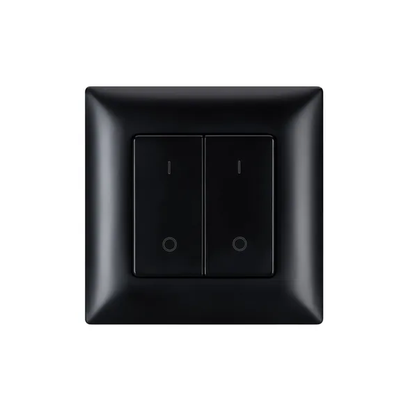 INTELLIGENT ARLIGHT Кнопочная панель SMART-RF-801-22-2G-DIM-SUF Black (3V, 2.4G) (IARL, IP20 Пластик, 5 лет)