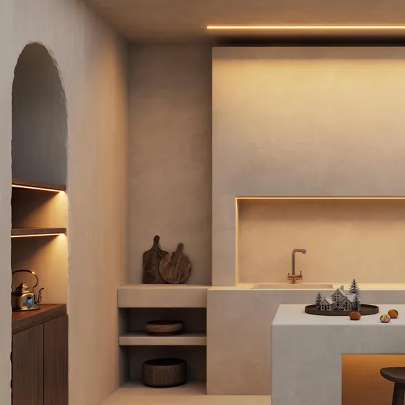 Профиль LINE-D-1515-2000 SQUARE ANOD (Arlight, Алюминий)